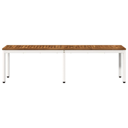 vidaXL Garden Bench 161 x 35 x 45 cm Solid Acacia Wood Rectangular 3