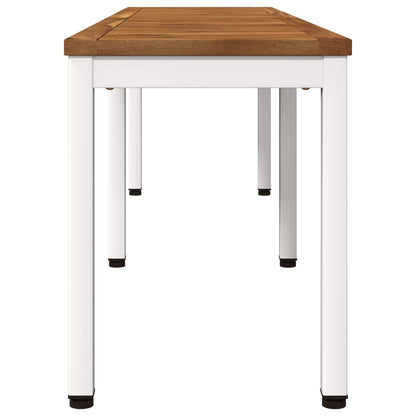 vidaXL Garden Bench 161 x 35 x 45 cm Solid Acacia Wood Rectangular 4