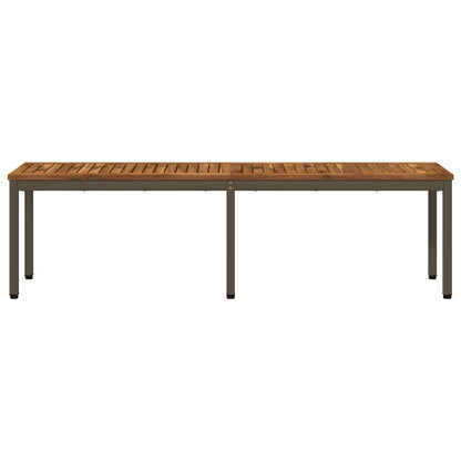 vidaXL Garden Bench 161 x 35 x 45 cm Solid Acacia Wood Rectangular 3