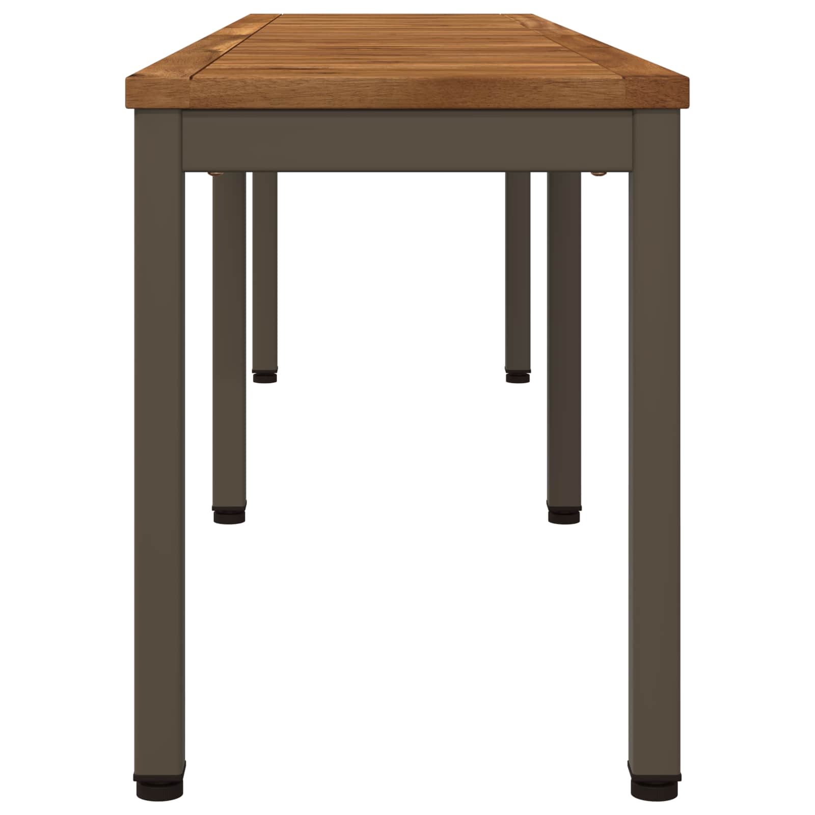 vidaXL Garden Bench 161 x 35 x 45 cm Solid Acacia Wood Rectangular 4