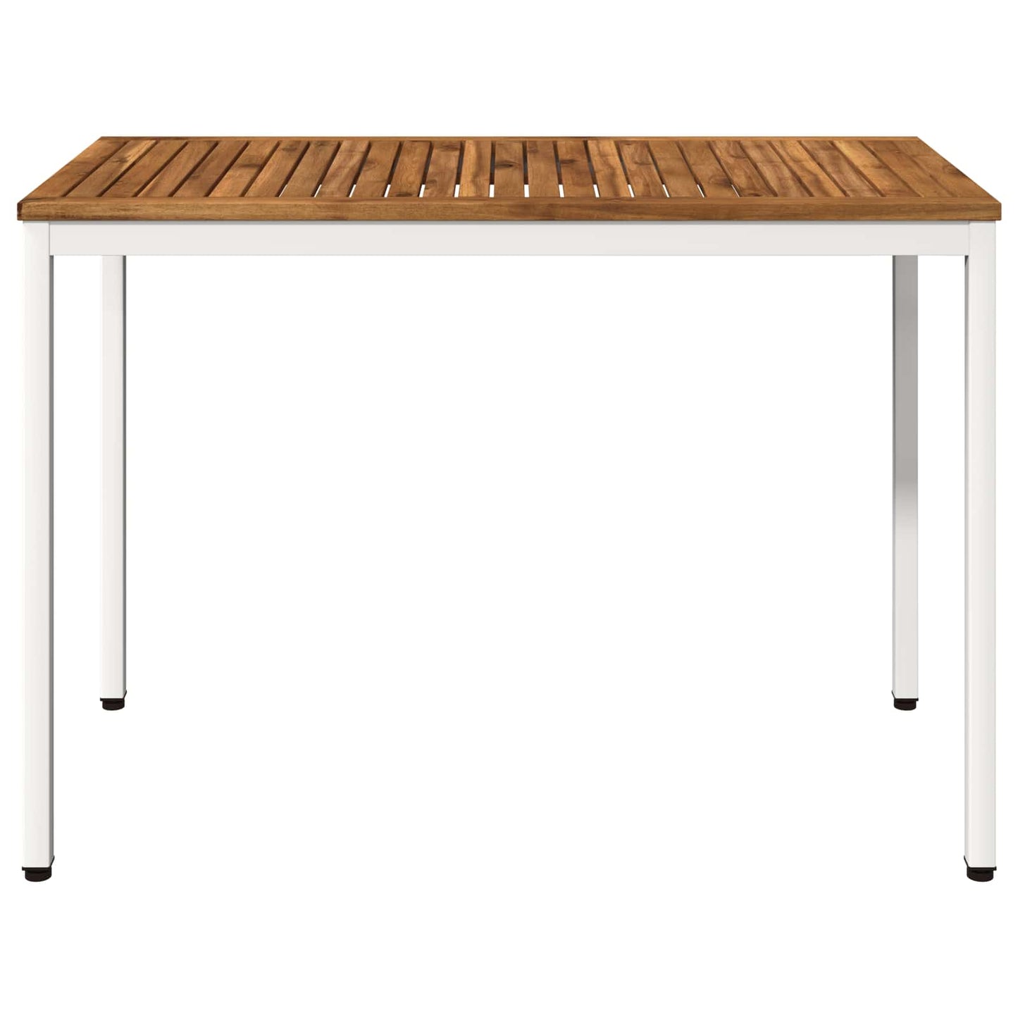 vidaXL Garden Dinner Table Natural and White 108.5 x 55 x 75 cm 3