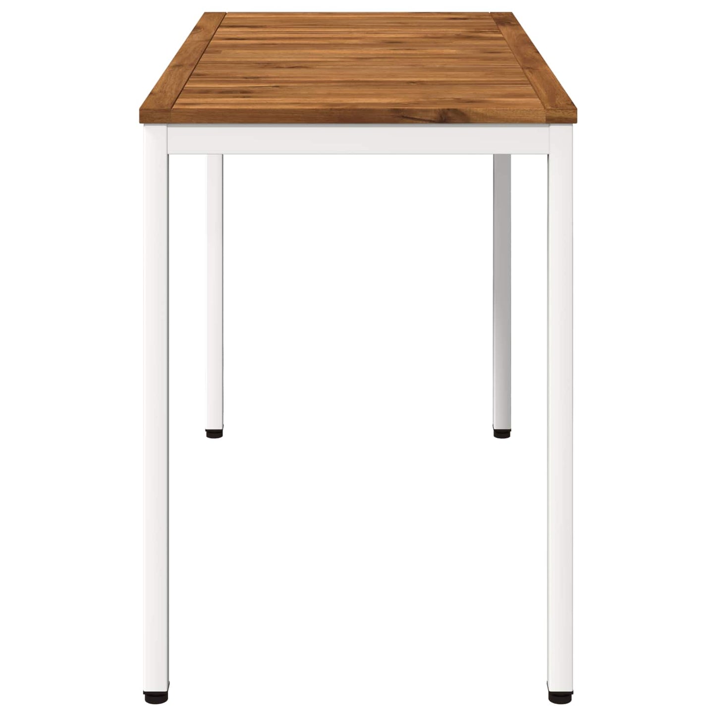 vidaXL Garden Dinner Table Natural and White 108.5 x 55 x 75 cm 4