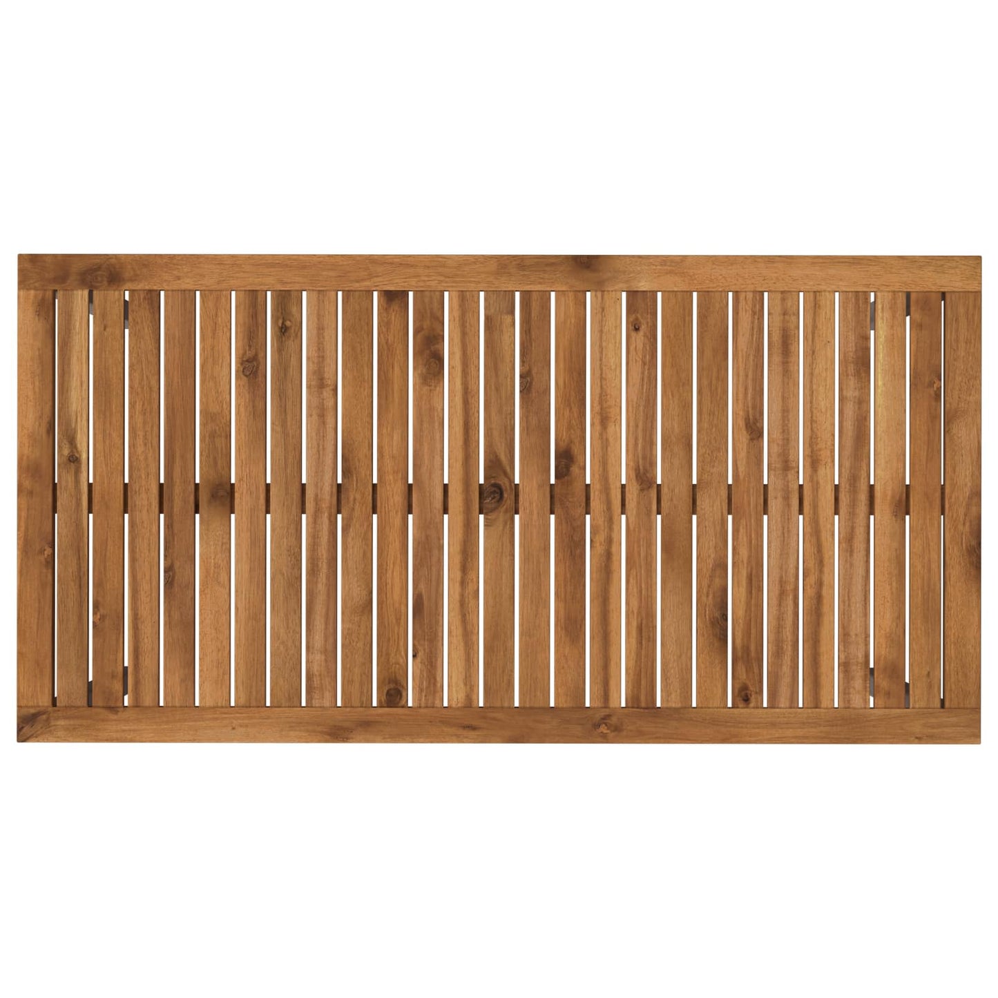 vidaXL Garden Dinner Table Natural and White 108.5 x 55 x 75 cm 5