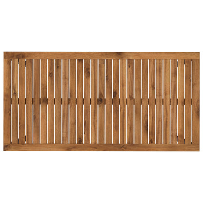 vidaXL Garden Dinner Table Natural and White 108.5 x 55 x 75 cm 5