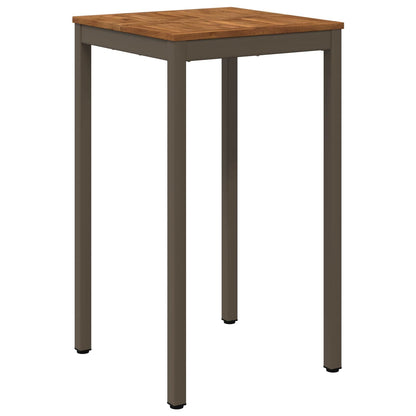 vidaXL Garden Bar Table Natural and Coffee 60 x 60.5 x 105 cm 2