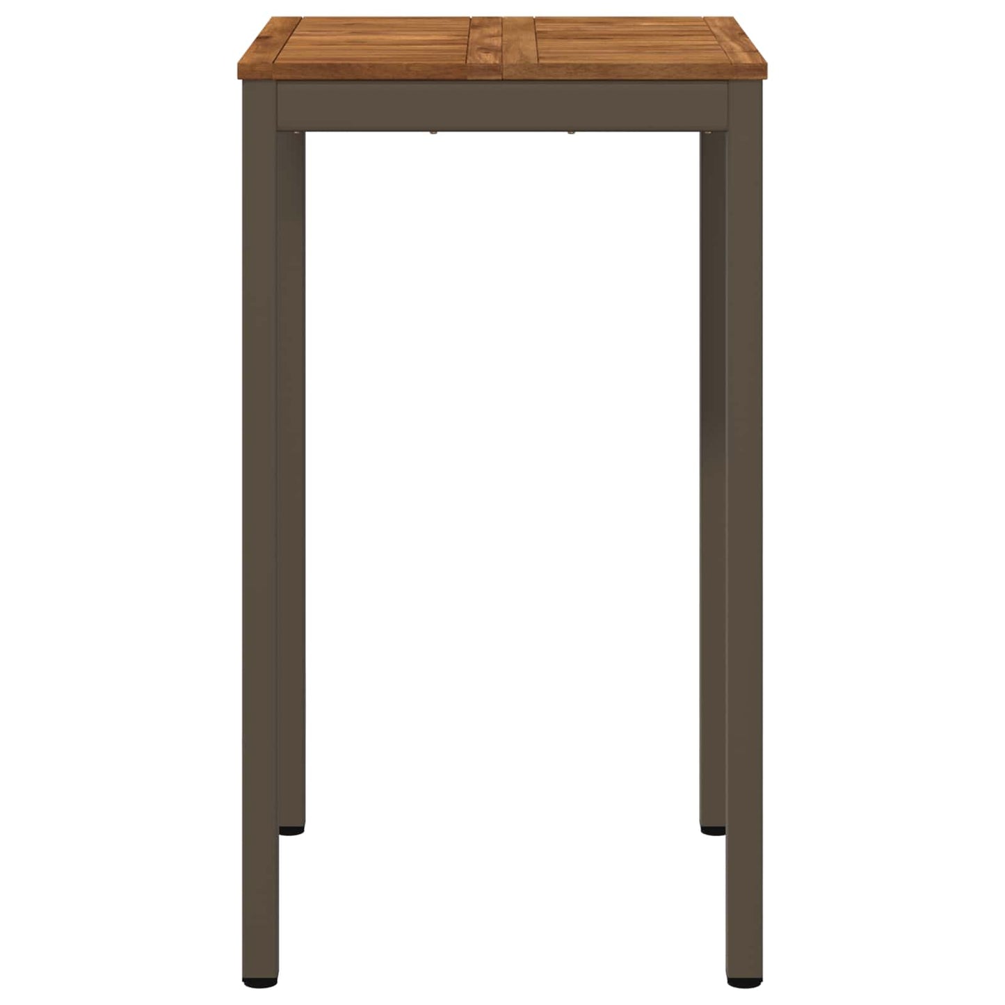 vidaXL Garden Bar Table Natural and Coffee 60 x 60.5 x 105 cm 3
