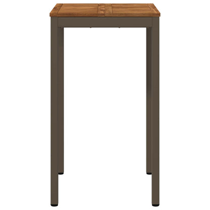 vidaXL Garden Bar Table Natural and Coffee 60 x 60.5 x 105 cm 3