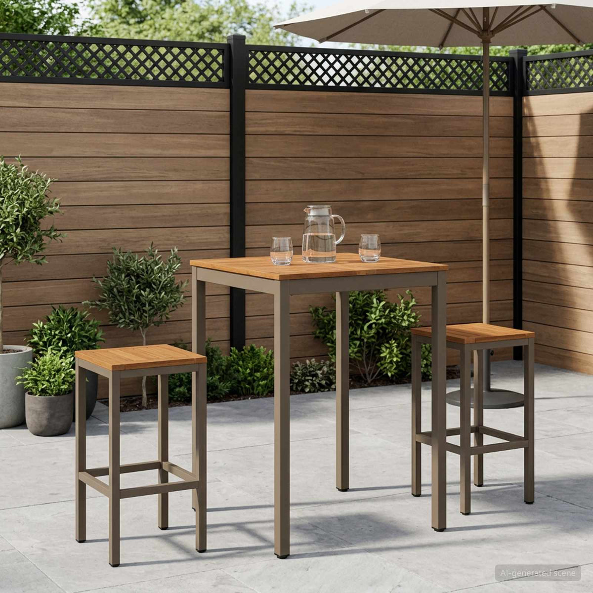 vidaXL Garden Bar Table NAARDEN