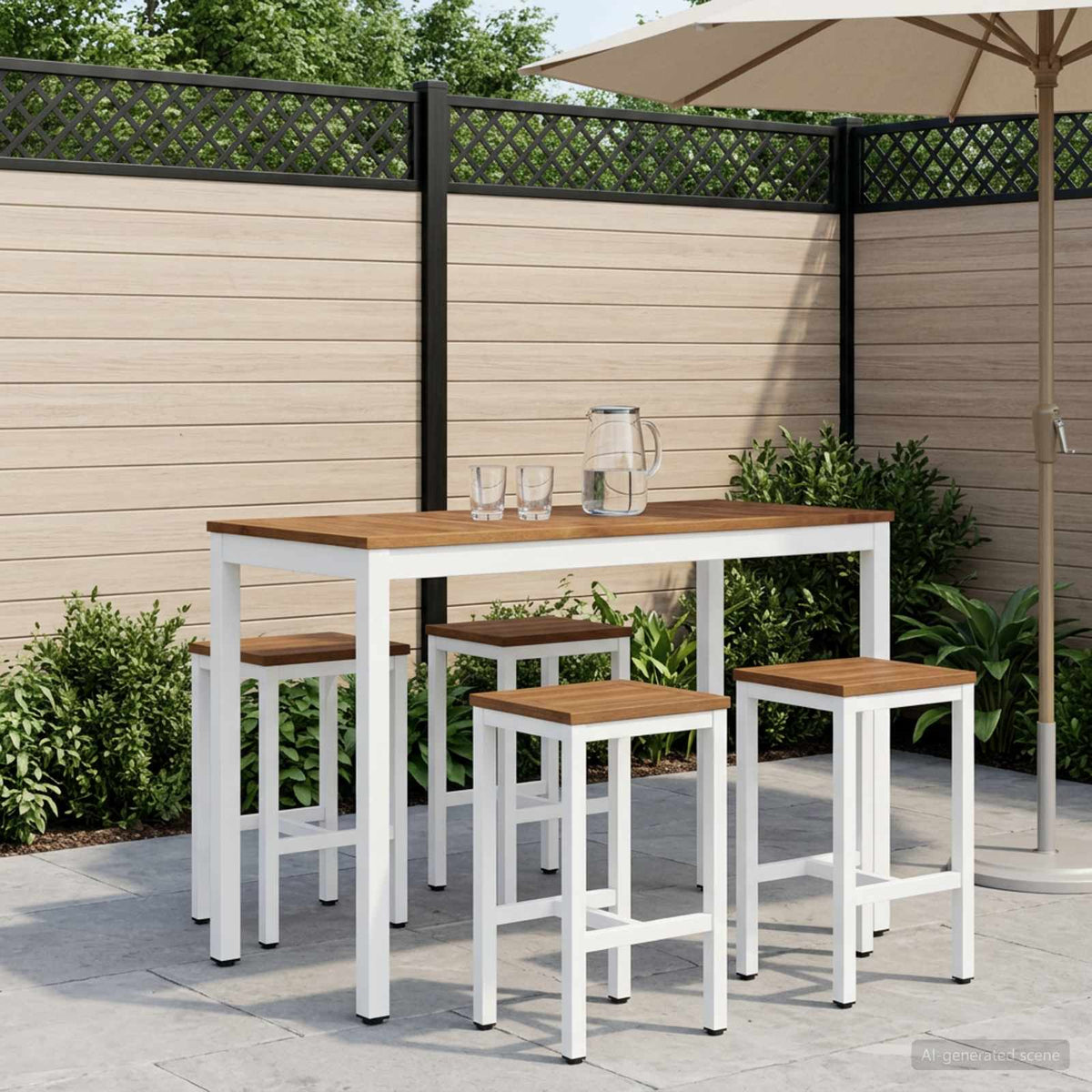 vidaXL Garden Bar Table NAARDEN
