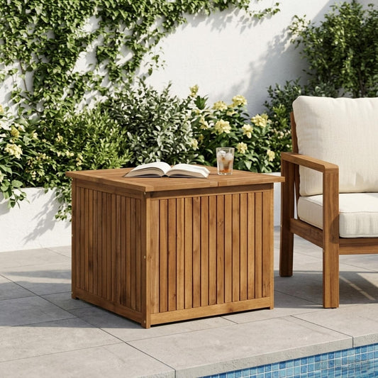 vidaXL Garden Storage Box Solid Acacia Wood 70.5 x 68.5 x 53.5 cm 1