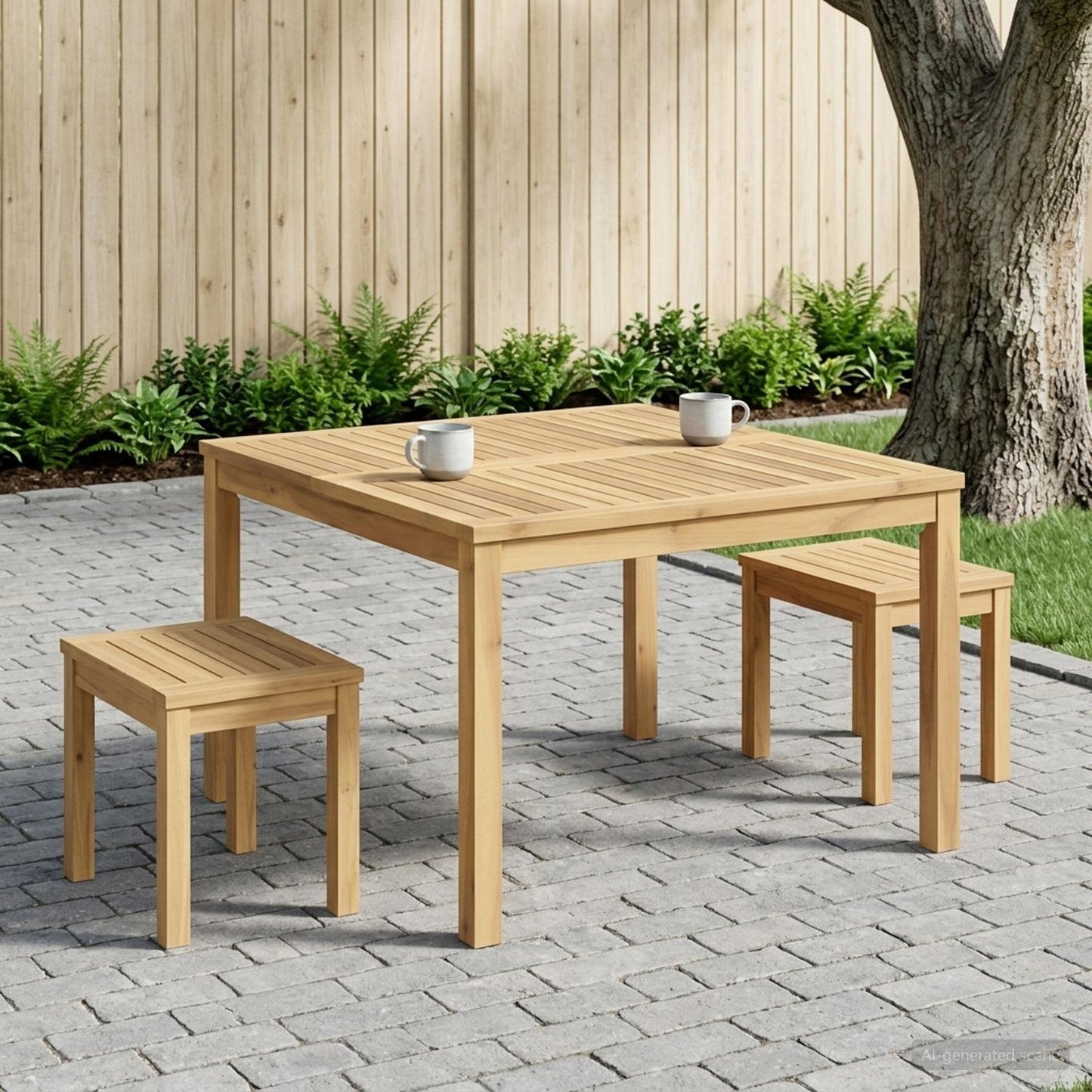 vidaXL Coffee Table White 80 x 80.5 x 45 cm Solid Acacia Wood 1