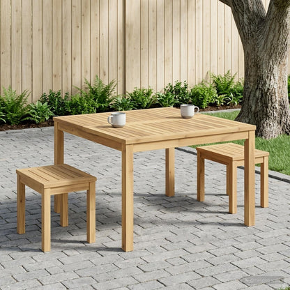 vidaXL Coffee Table White 80 x 80.5 x 45 cm Solid Acacia Wood 1