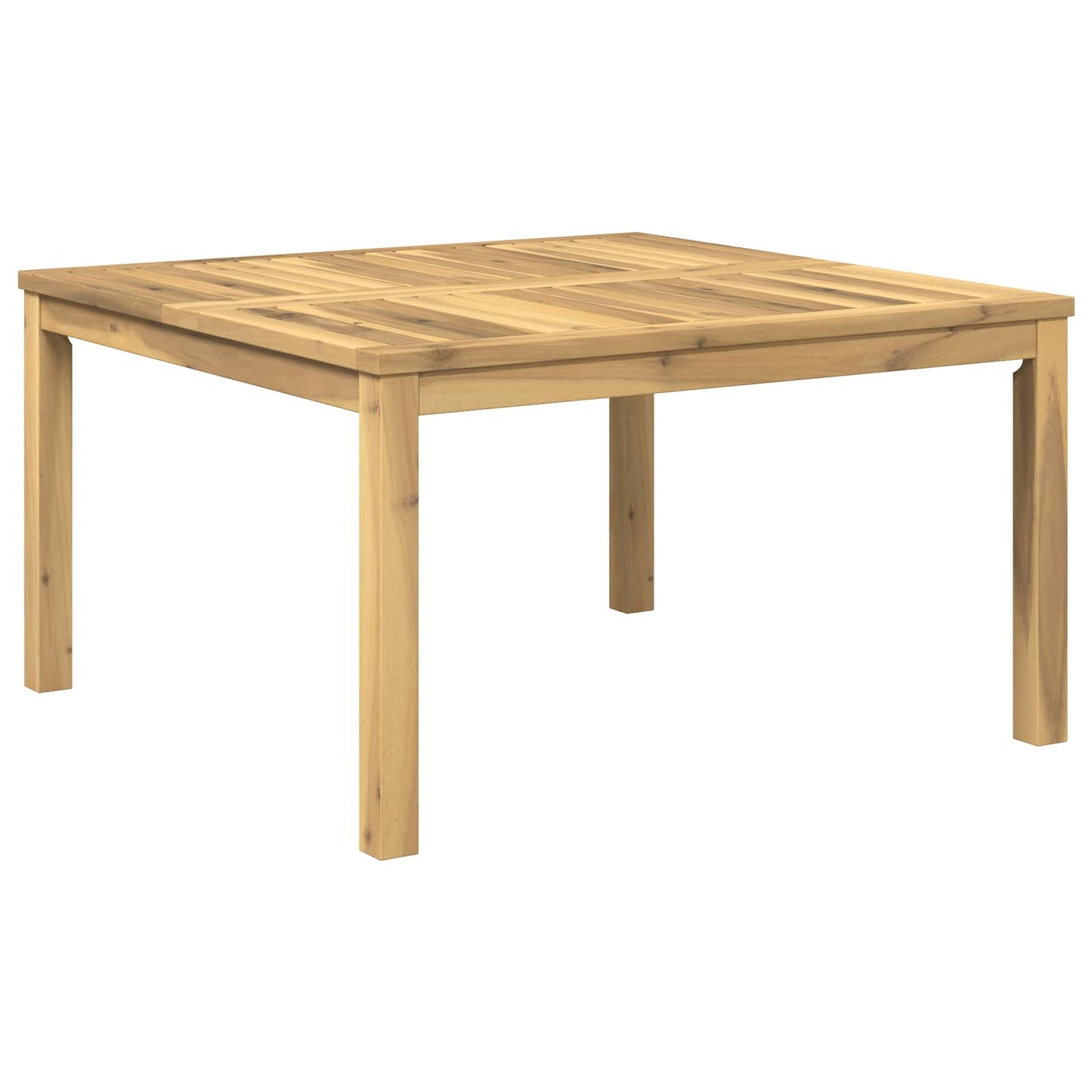 vidaXL Coffee Table White 80 x 80.5 x 45 cm Solid Acacia Wood 2
