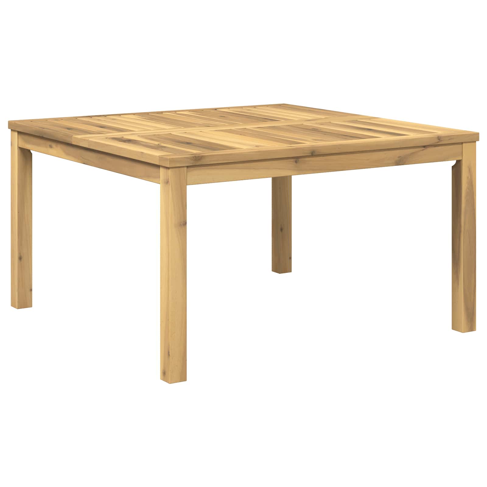 vidaXL Coffee Table White 80 x 80.5 x 45 cm Solid Acacia Wood 2