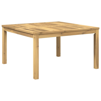vidaXL Coffee Table White 80 x 80.5 x 45 cm Solid Acacia Wood 2