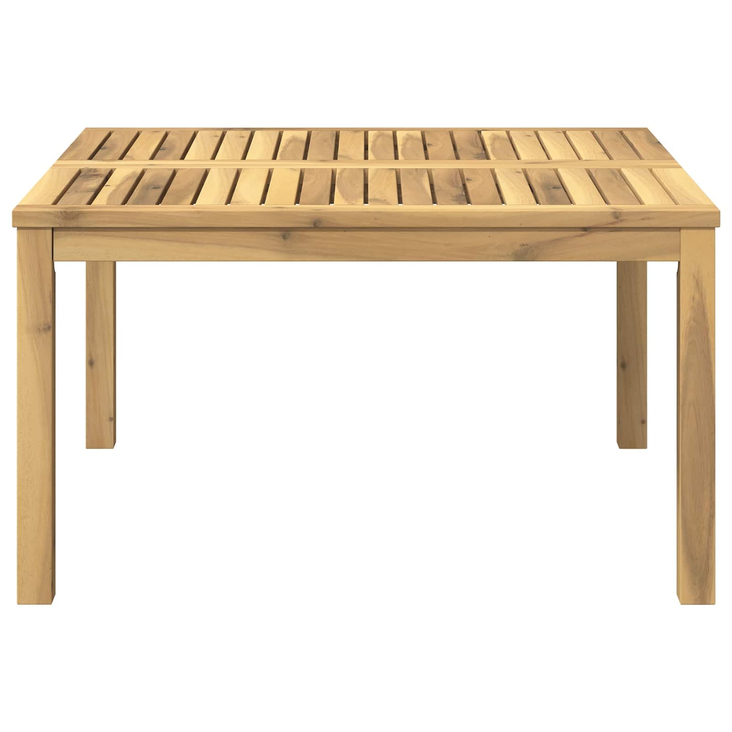 vidaXL Coffee Table White 80 x 80.5 x 45 cm Solid Acacia Wood 5