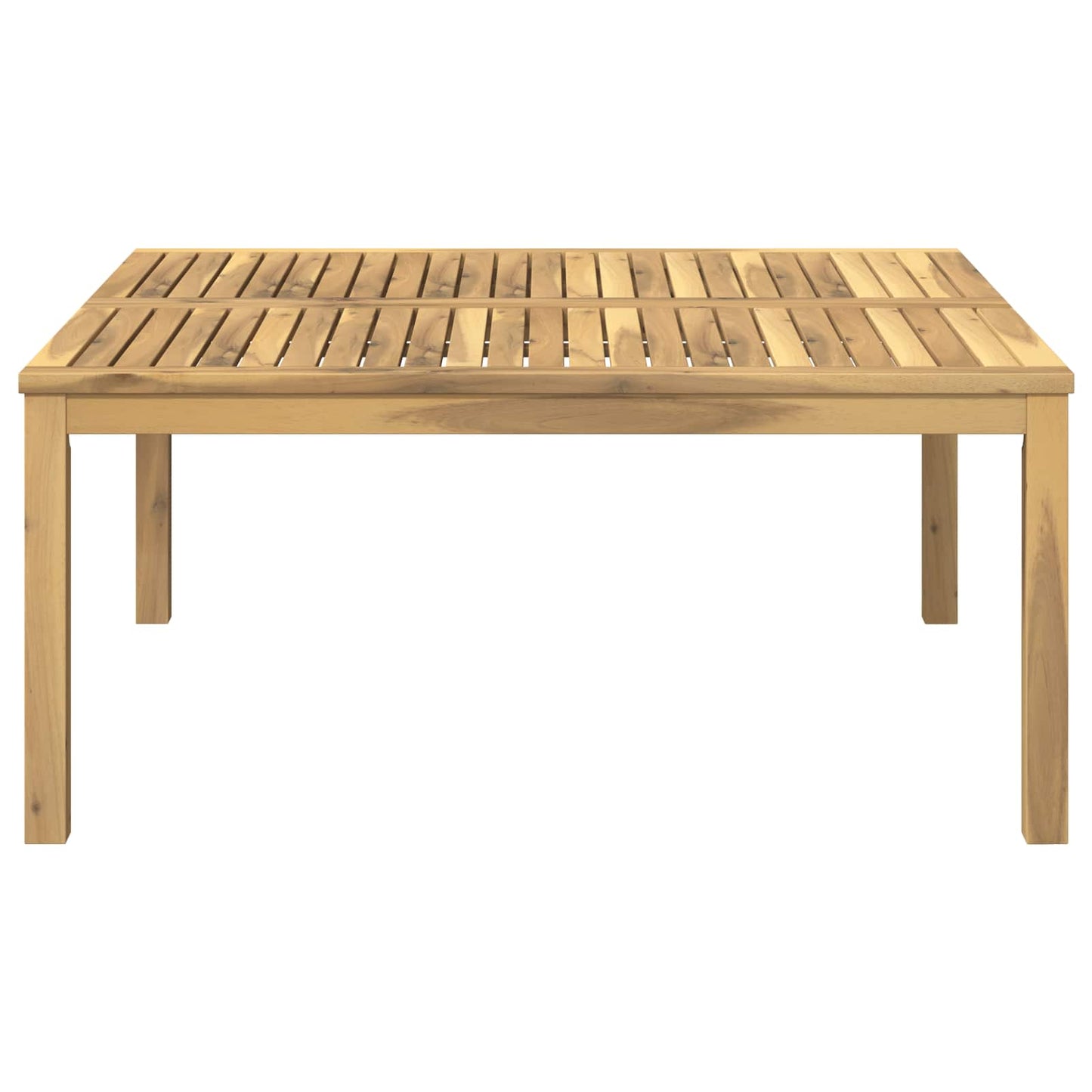vidaXL Coffee Table White 100 x 100.5 x 45 cm Solid Acacia Wood 4