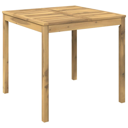 Garden Dinner Table Whitewash 80 cm 80.5 cm