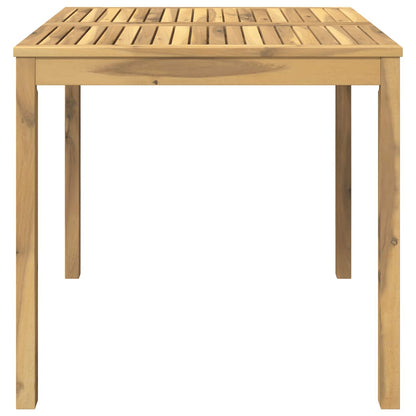 Garden Dinner Table Whitewash 80 cm 80.5 cm