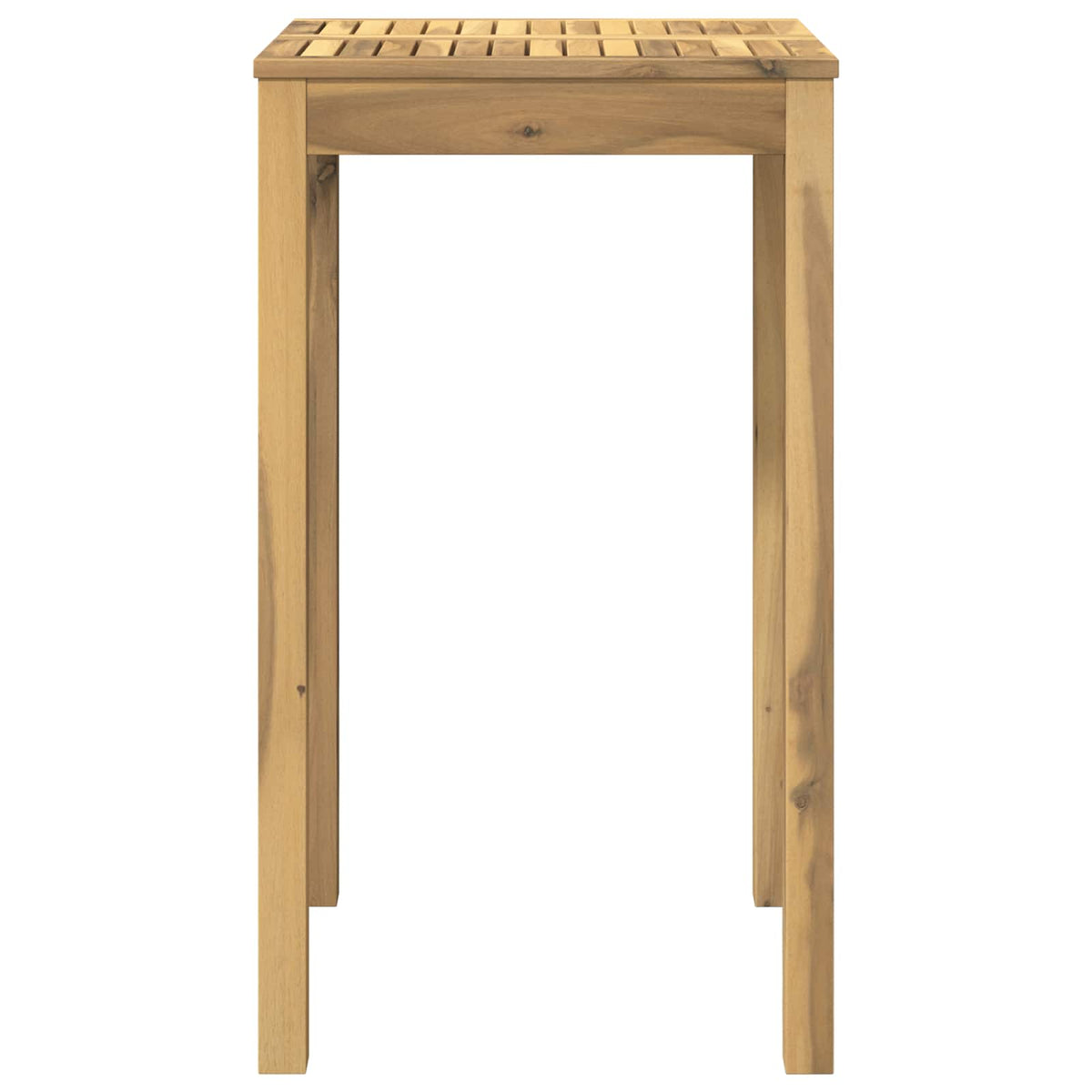 Garden Bar Table Solid Acacia Wood Whitewash 60 cm 60.5 cm