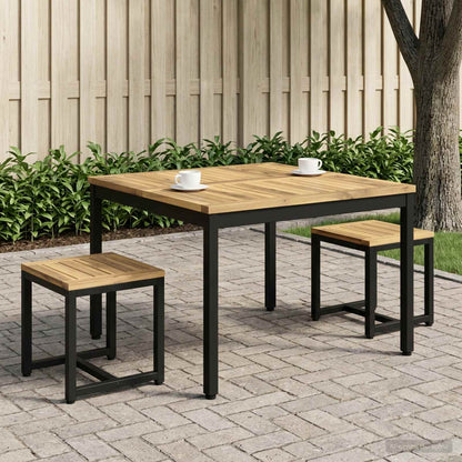 vidaXL Coffee Table White and Black 80 x 80.5 x 45 cm 3
