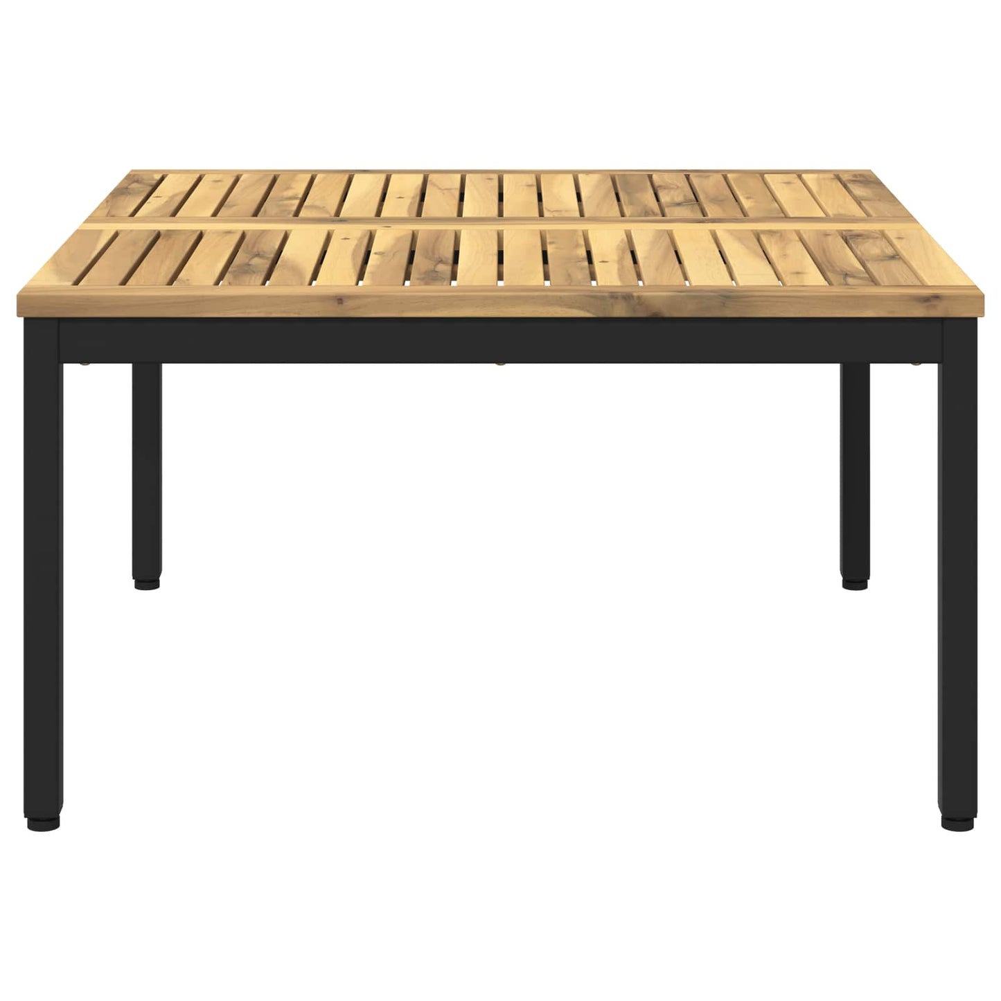 vidaXL Coffee Table White and Black 80 x 80.5 x 45 cm 4