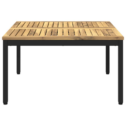vidaXL Coffee Table White and Black 80 x 80.5 x 45 cm 4