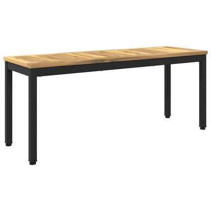 vidaXL Garden Bench 108.5 x 35 x 45 cm Solid Acacia Wood Rectangular 2