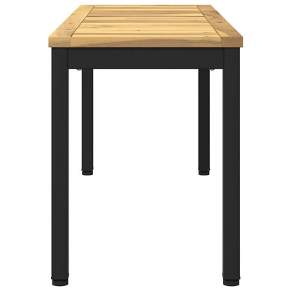 vidaXL Garden Bench 108.5 x 35 x 45 cm Solid Acacia Wood Rectangular 4
