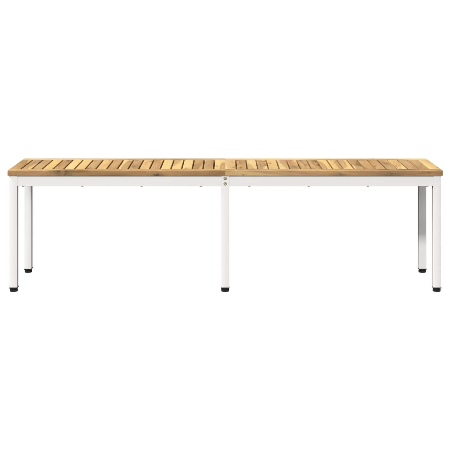 vidaXL Garden Bench 161 x 35 x 45 cm Solid Acacia Wood White 3