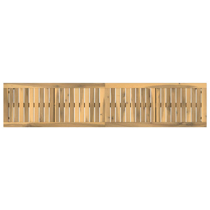 vidaXL Garden Bench 161 x 35 x 45 cm Solid Acacia Wood White 5
