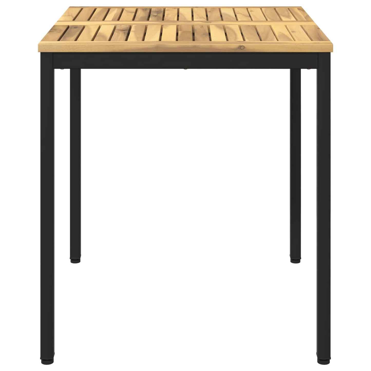 vidaXL Garden Dinner Table White and Black 70 x 68.5 x 75 cm 3