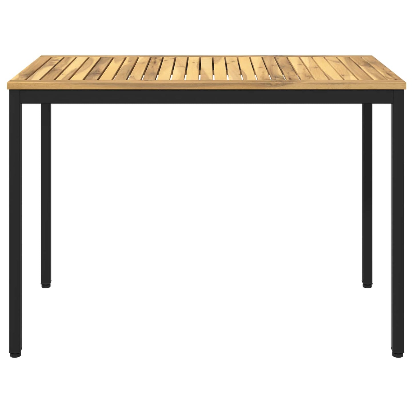 vidaXL Garden Dinner Table White and Black 108.5 x 55 x 75 cm 3