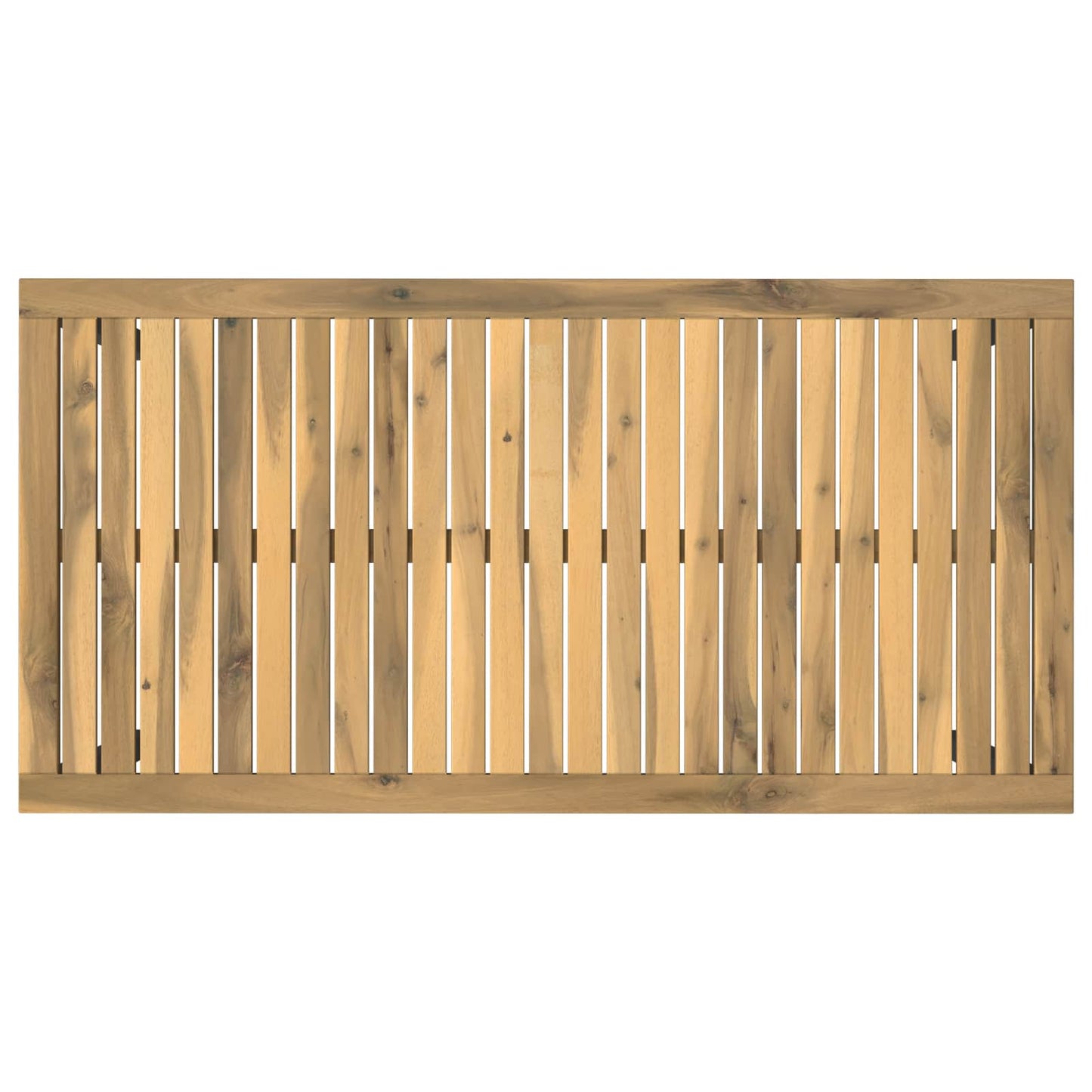 vidaXL Garden Dinner Table White and Black 108.5 x 55 x 75 cm 5