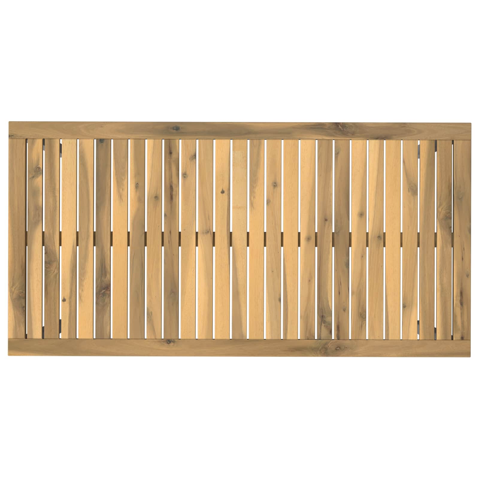 vidaXL Garden Dinner Table White 108.5 x 55 x 75 cm Solid Acacia Wood 5