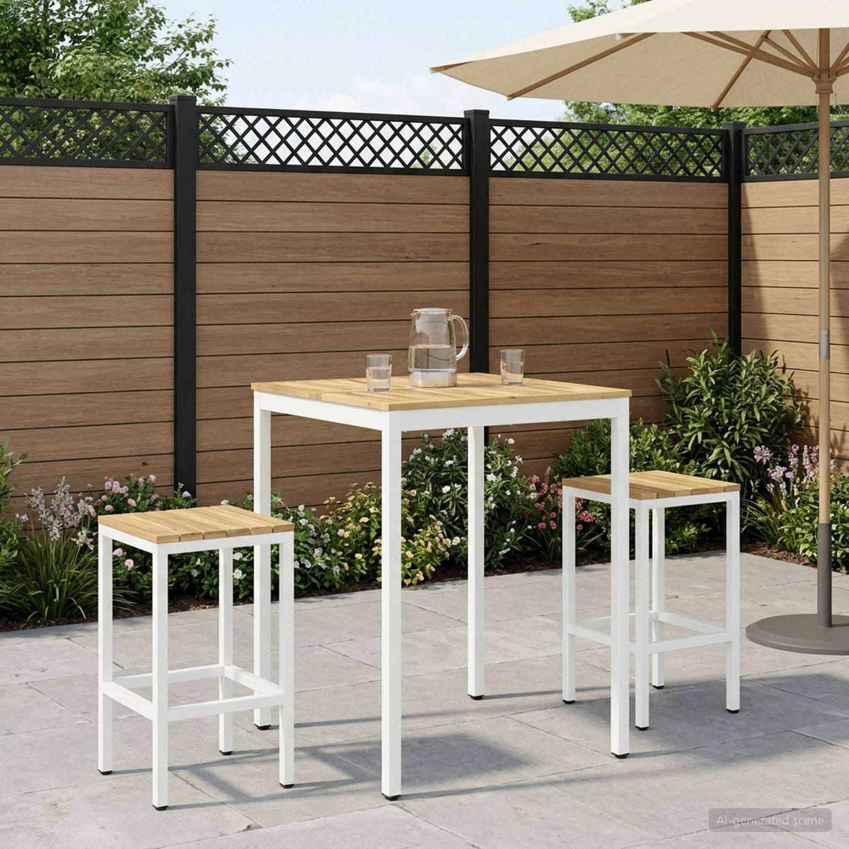 vidaXL Garden Bar Table NAARDEN