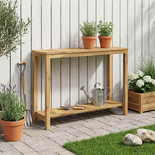 vidaXL Garden Console Table Whitewash 108.5 x 35 x 75 cm 1
