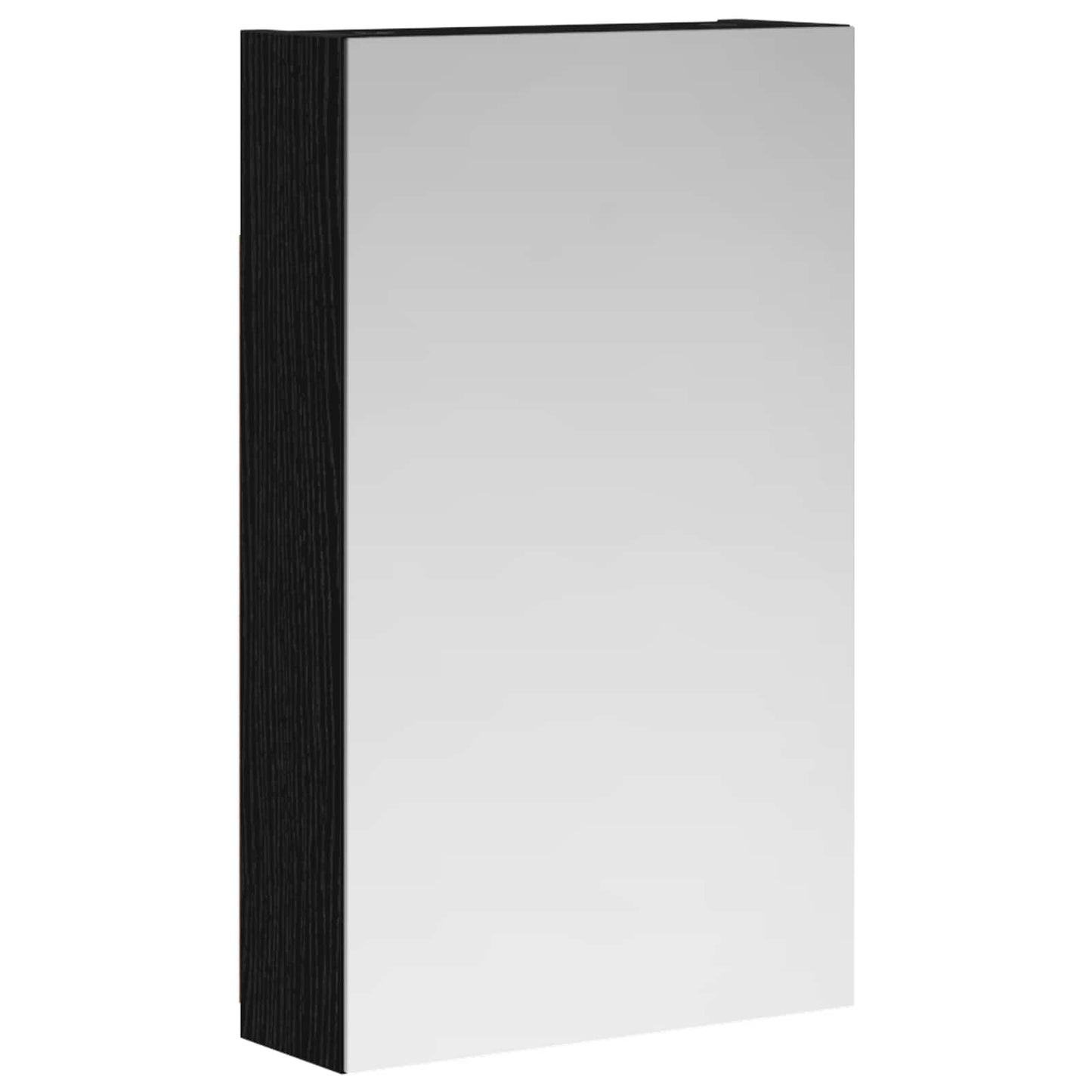 vidaXL Bathroom Mirror Cabinet Black Oak 30 x 10.5 x 50 cm 2