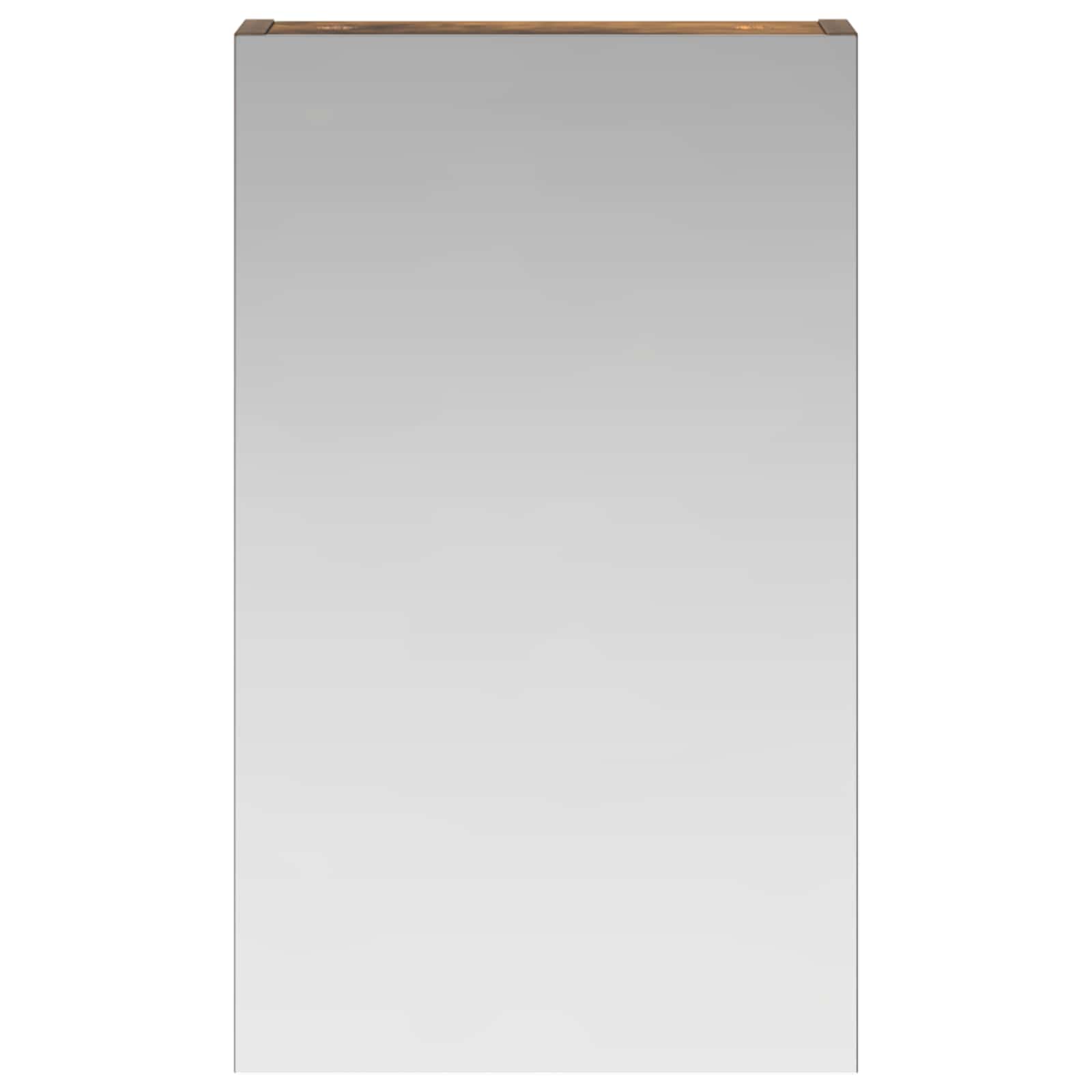 vidaXL Bathroom Mirror Cabinet Smoked Oak 30 x 10.5 x 50 cm 5