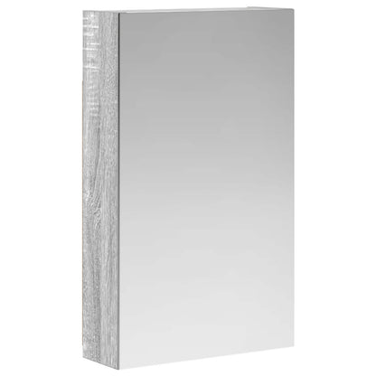 vidaXL Bathroom Mirror Cabinet Grey Sonoma 30 x 10.5 x 50 cm 2