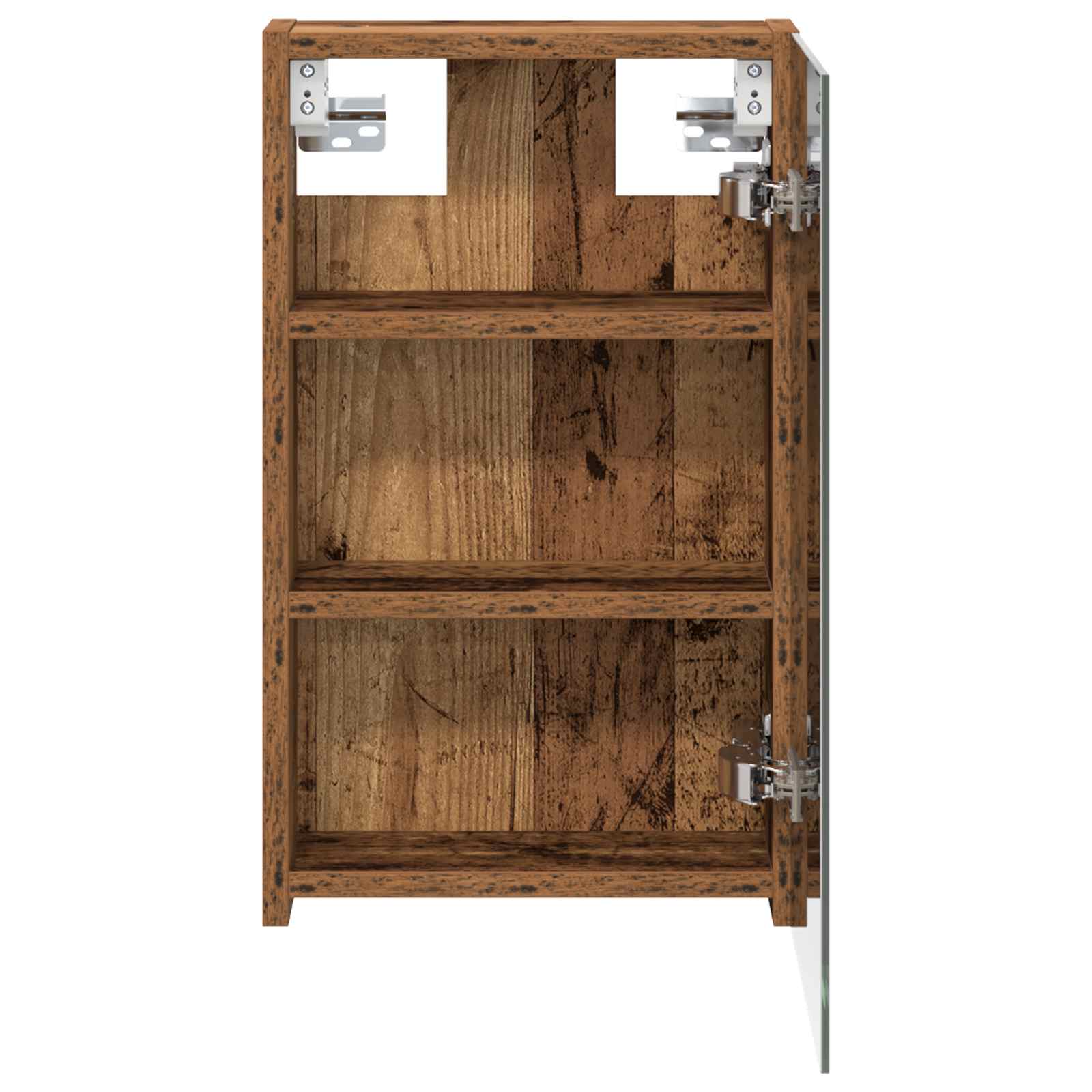 vidaXL Bathroom Mirror Cabinet Old Wood 30 x 10.5 x 50 cm 6
