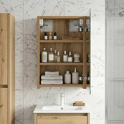 vidaXL Bathroom Mirror Cabinet Artisian Oak 30 x 10.5 x 50 cm 4