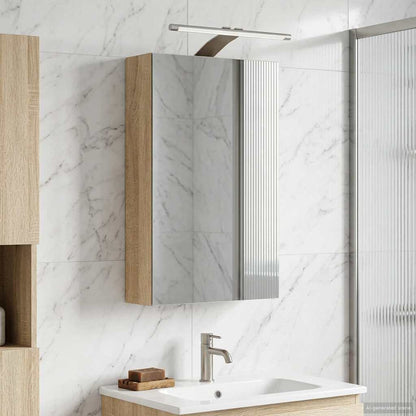 vidaXL Bathroom Mirror Cabinet Sonoma Oak 30 x 10.5 x 50 cm 4