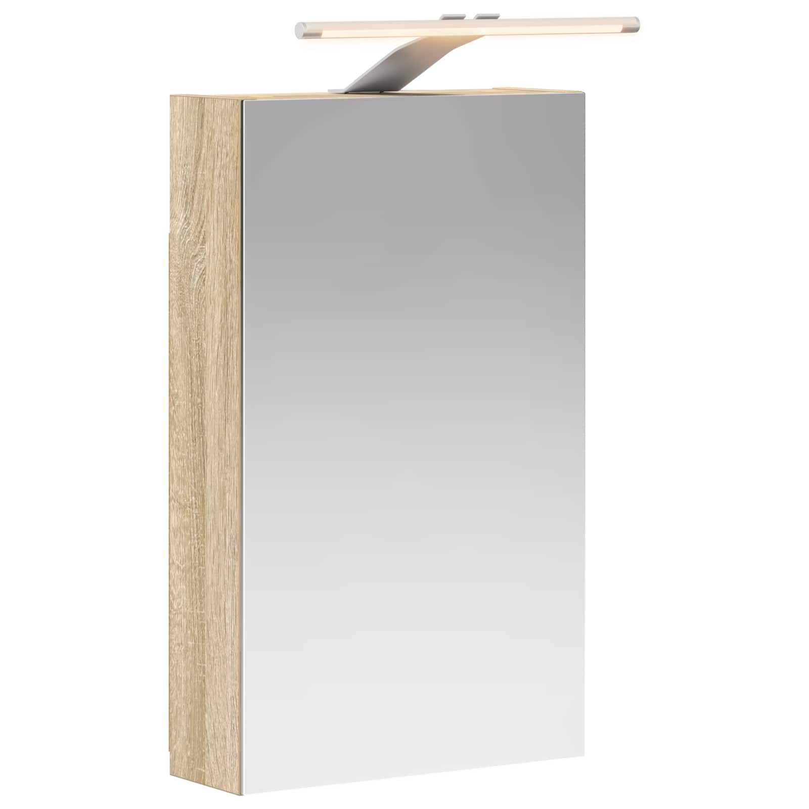 vidaXL Bathroom Mirror Cabinet Sonoma Oak 30 x 10.5 x 50 cm 2