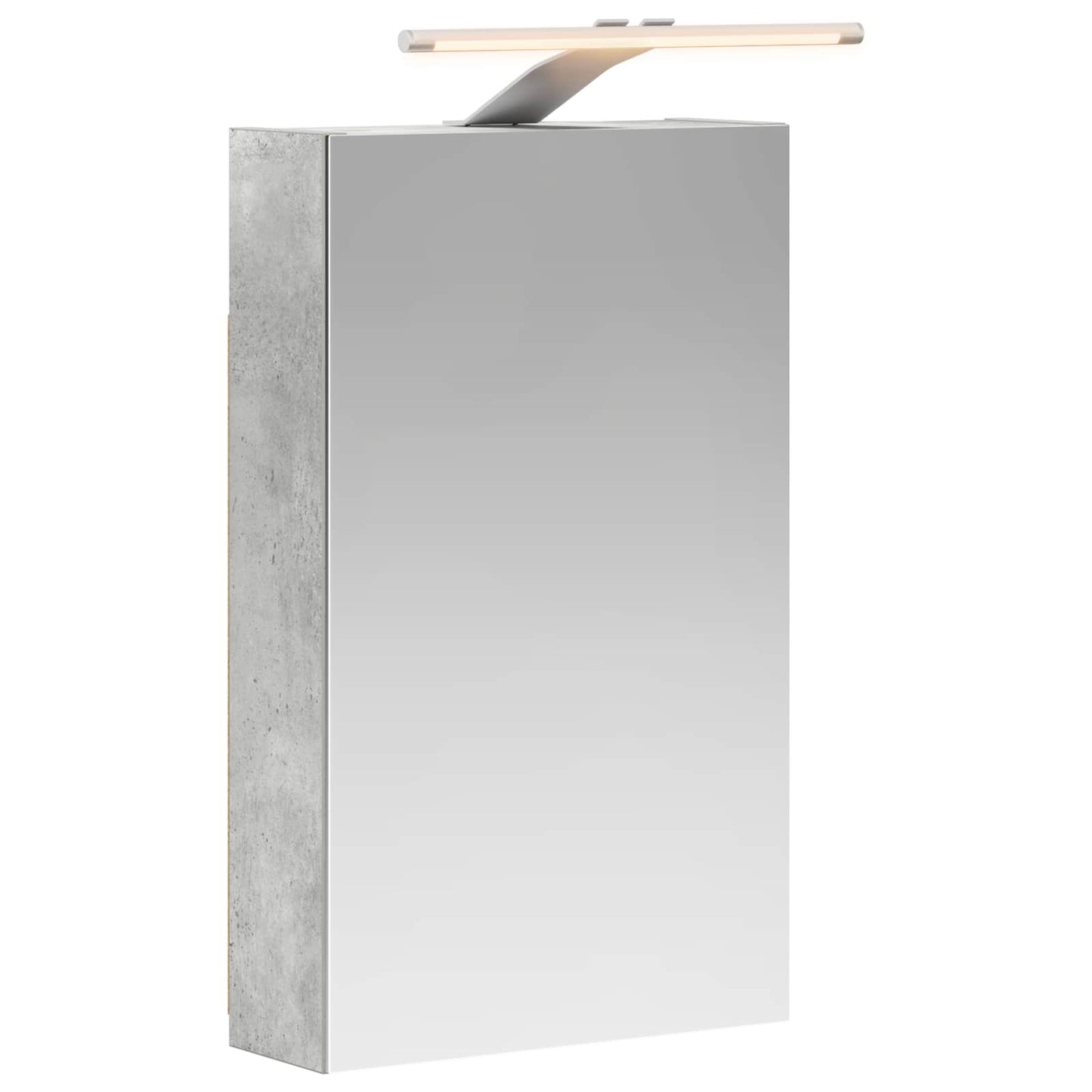 vidaXL Bathroom Mirror Cabinet Concrete Grey 30 x 10.5 x 50 cm 2