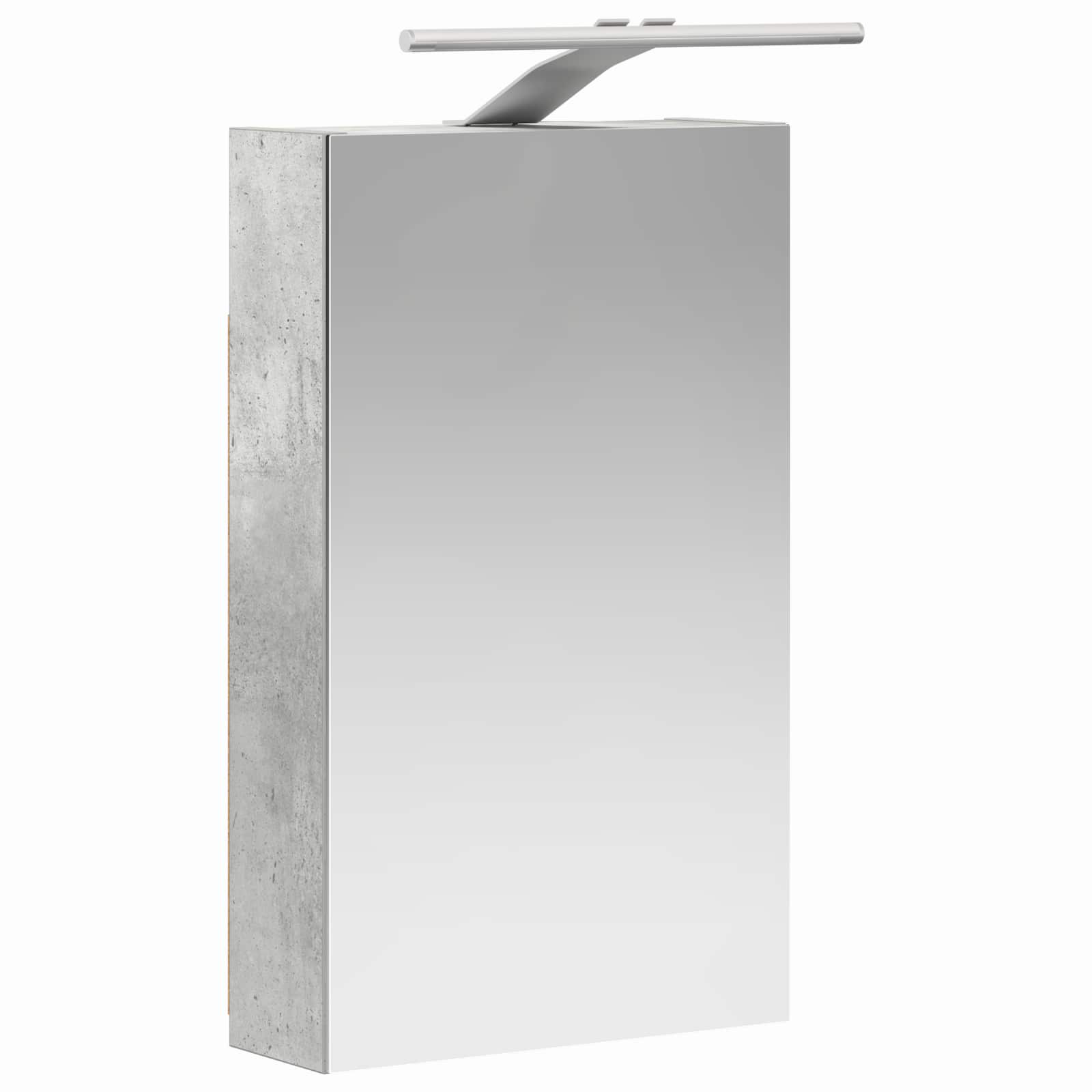 vidaXL Bathroom Mirror Cabinet Concrete Grey 30 x 10.5 x 50 cm 5