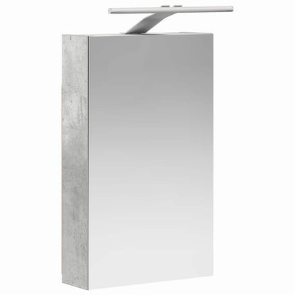 vidaXL Bathroom Mirror Cabinet Concrete Grey 30 x 10.5 x 50 cm 5