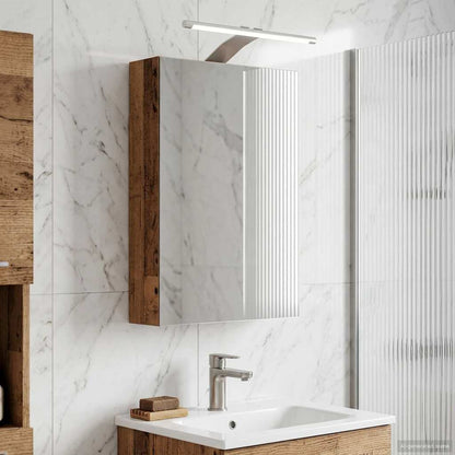 vidaXL Bathroom Mirror Cabinet Old Wood 30 x 10.5 x 50 cm 4