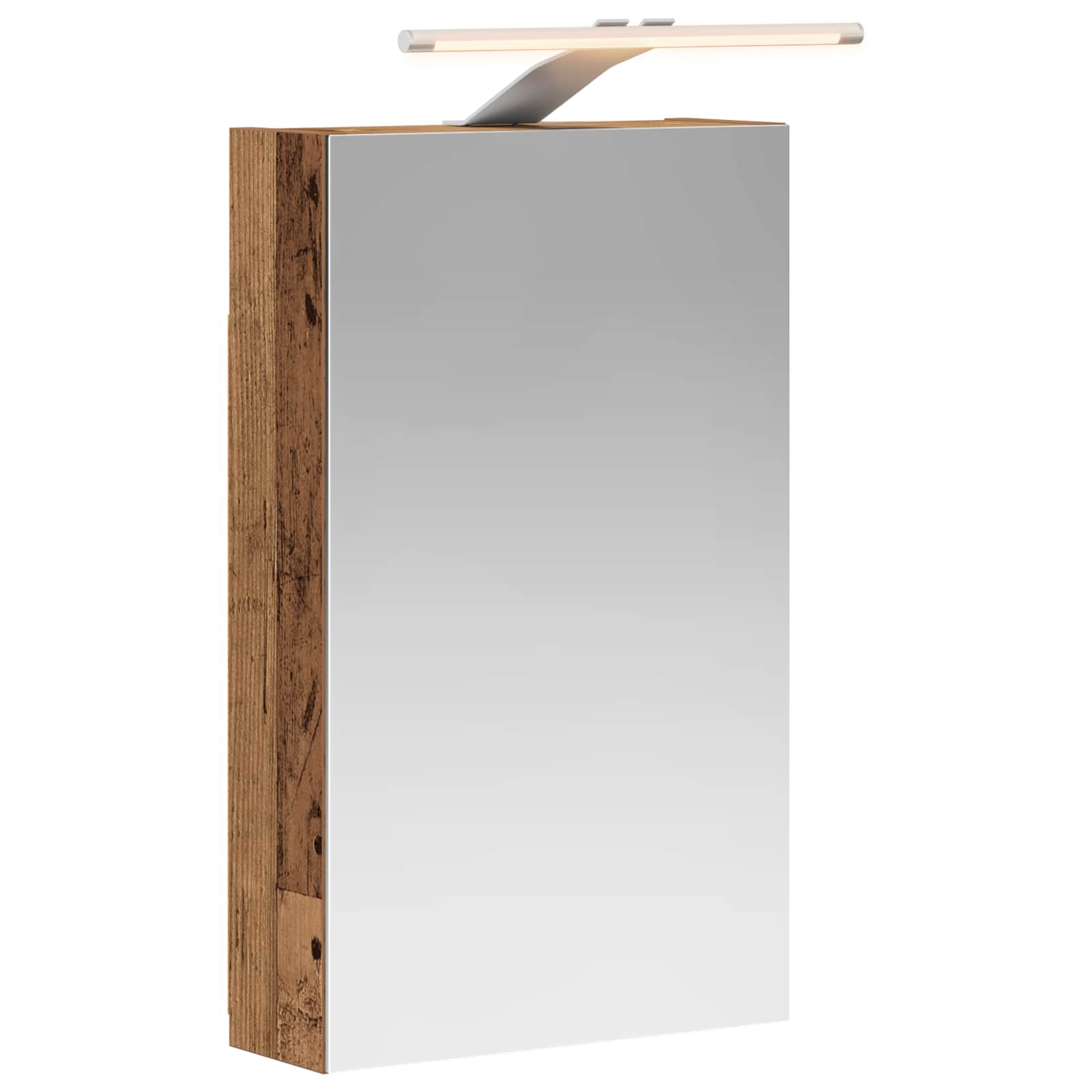 vidaXL Bathroom Mirror Cabinet Old Wood 30 x 10.5 x 50 cm 2