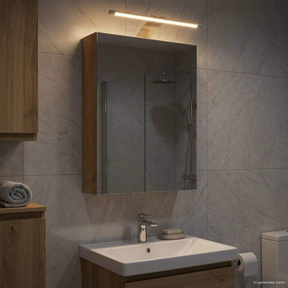 vidaXL Bathroom Mirror Cabinet Artisian Oak 30 x 10.5 x 50 cm 4